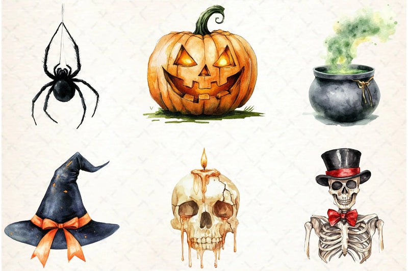Halloween Clipart Bundle 4 - CraftNest - Digital Crafting and Art