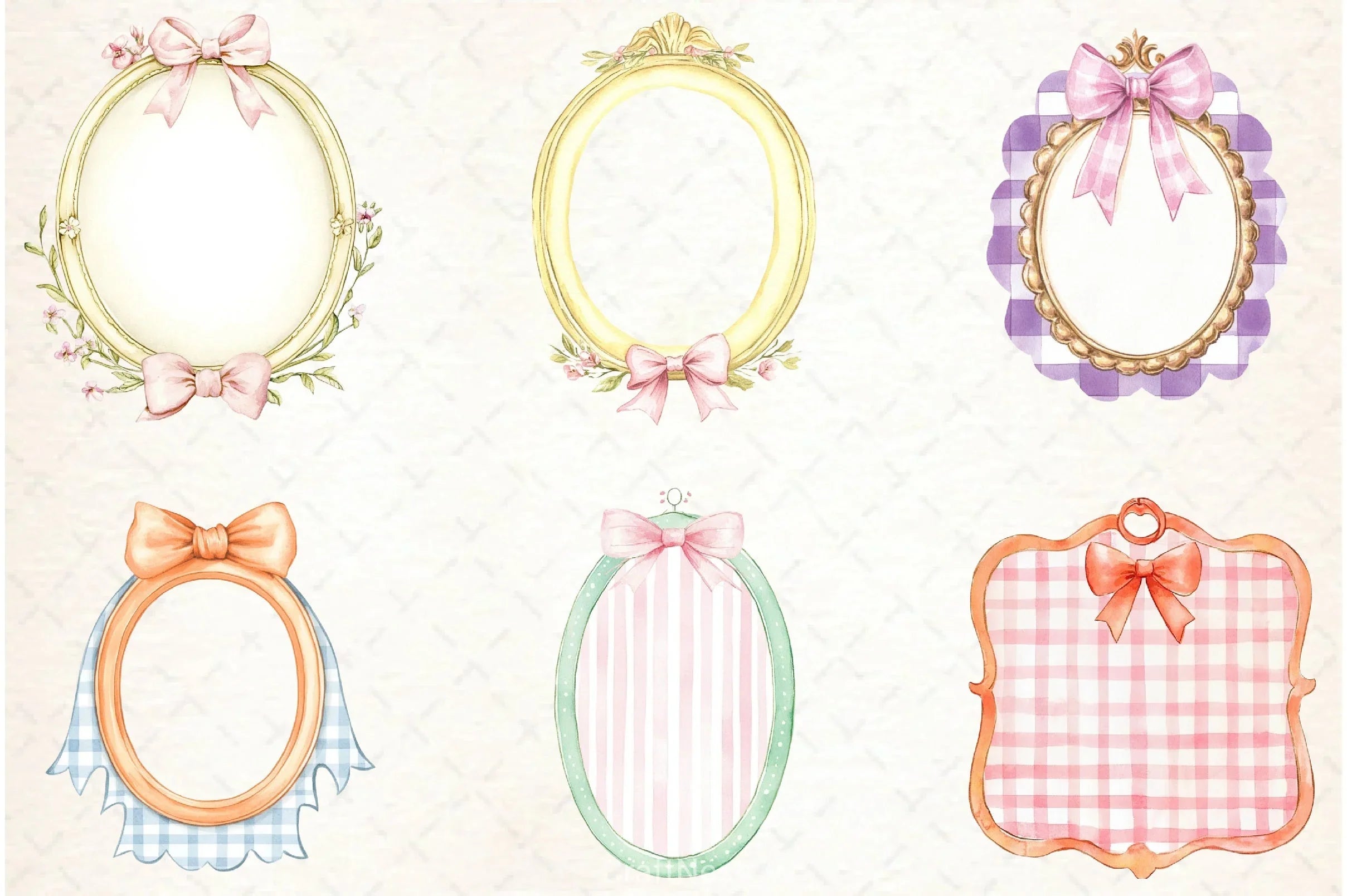 Coquette Summer Frame Clipart Bundle - CraftNest - Digital Crafting and Art