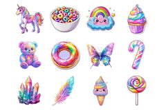 Holographic Stickers Clipart Bundle - CraftNest - Digital Crafting and Art