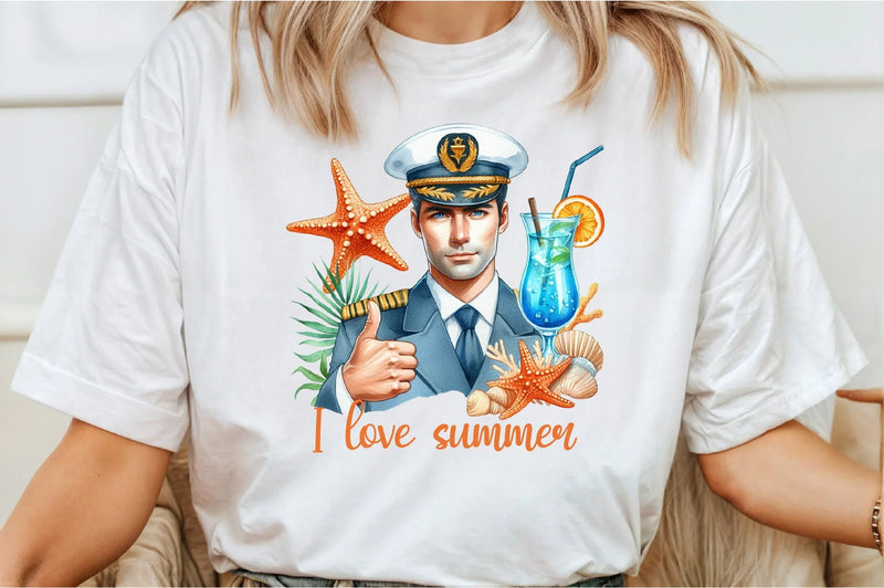 Matrose Sailor Marine Summer Boy Clipart Bundle - CraftNest - Digital Crafting and Art