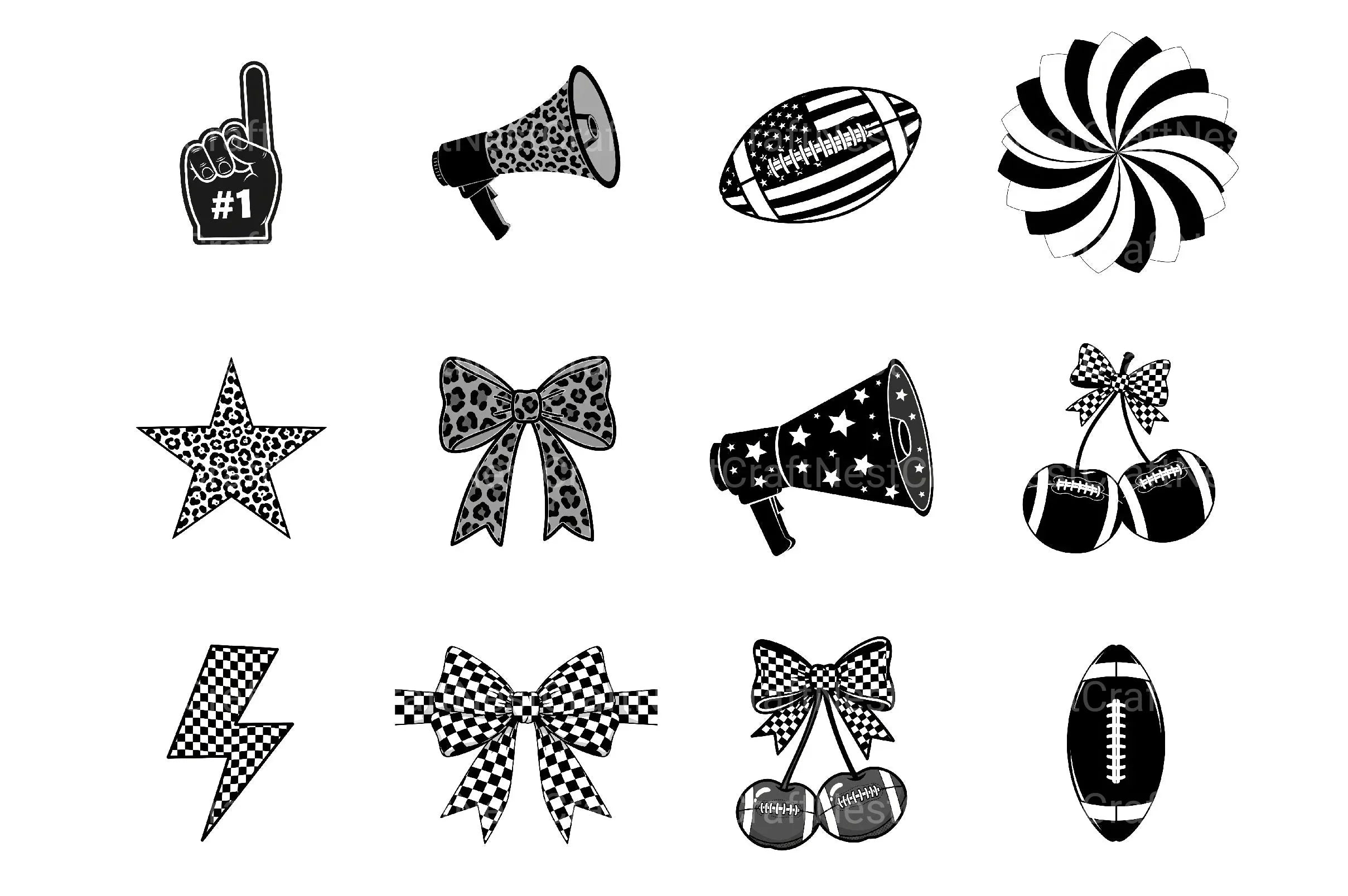 Game Day Clipart Bundle - CraftNest - Digital Crafting and Art