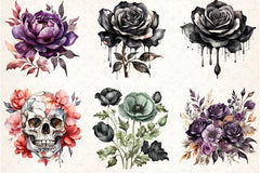 Halloween Flowers Clipart Bundle 3 - CraftNest - Digital Crafting and Art