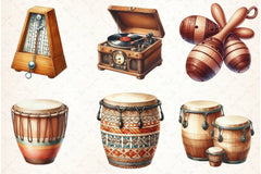Musique Instrument Clipart Bundle - CraftNest - Digital Crafting and Art