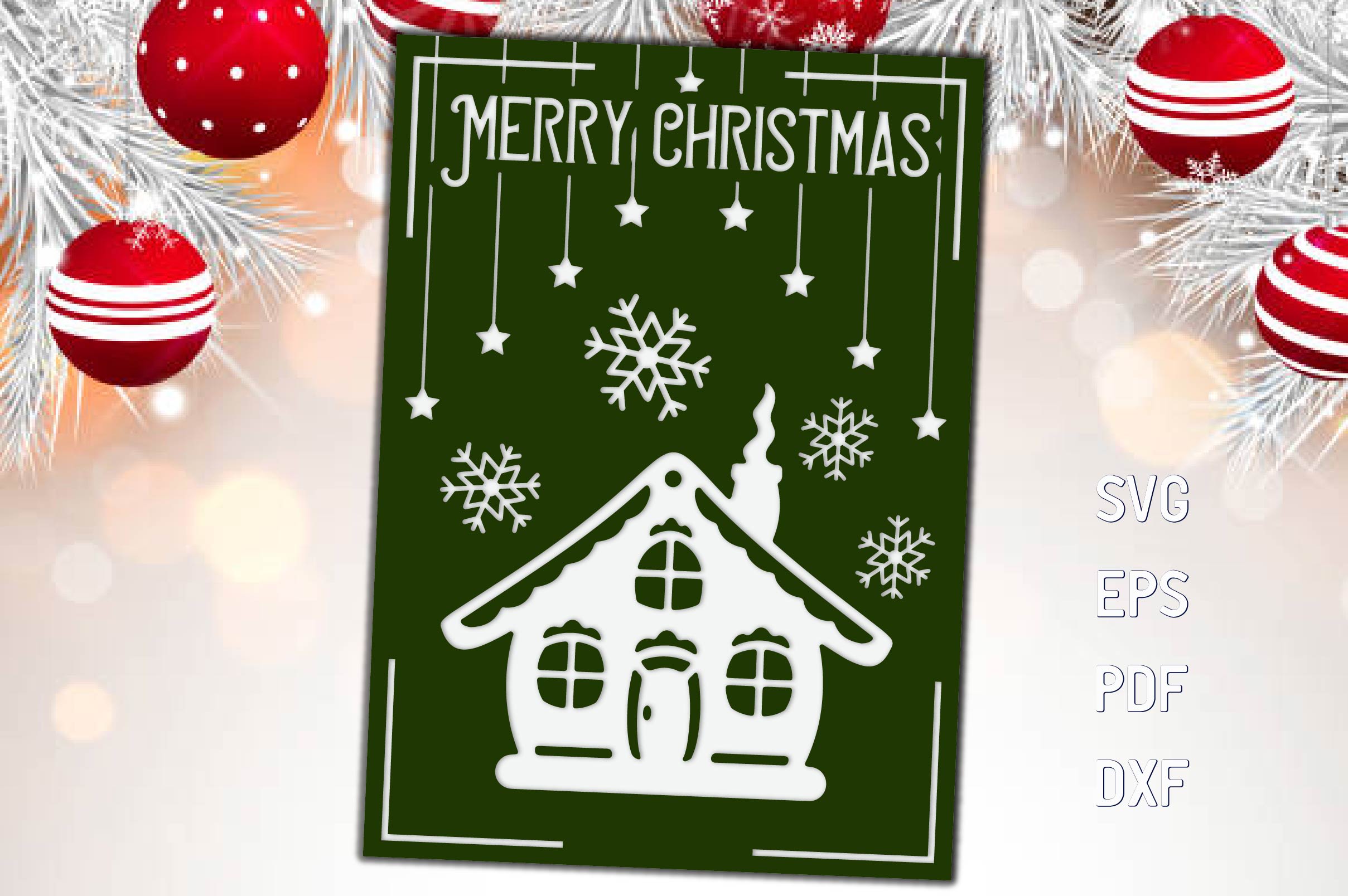 Merry Christmas Card Stickers