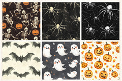 Happy Halloween Digital Paper Pack 5 - CraftNest - Digital Crafting and Art