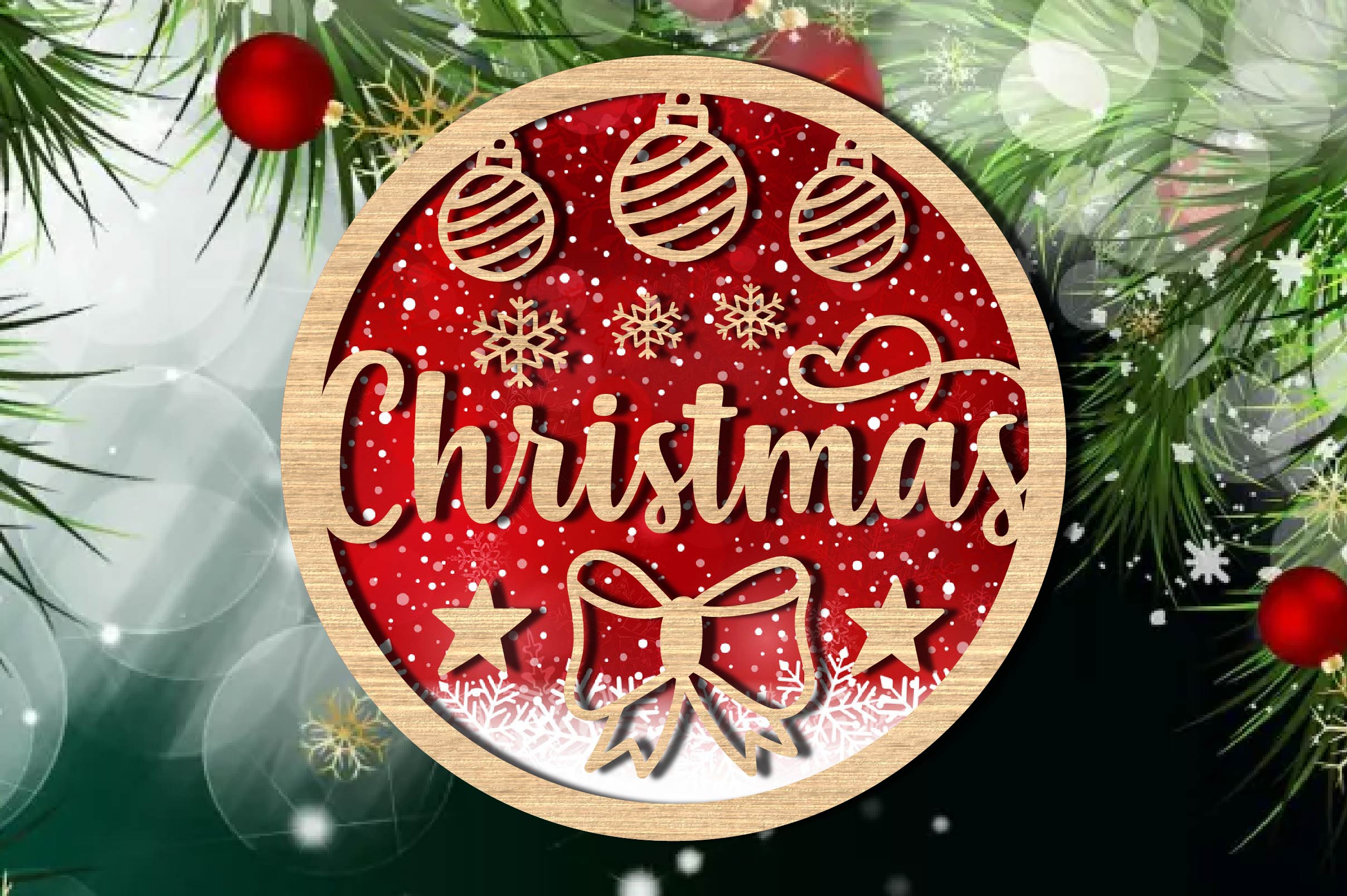 Christmas Ornament Cuttable SVG Bundle