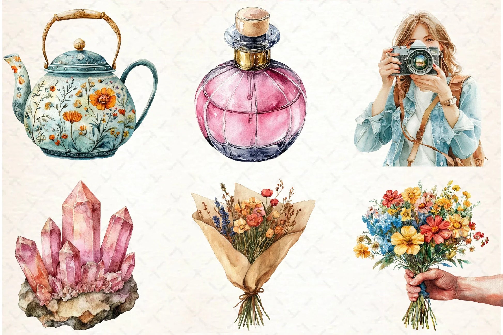 Boho Summer Clipart Bundle 3 - CraftNest - Digital Crafting and Art