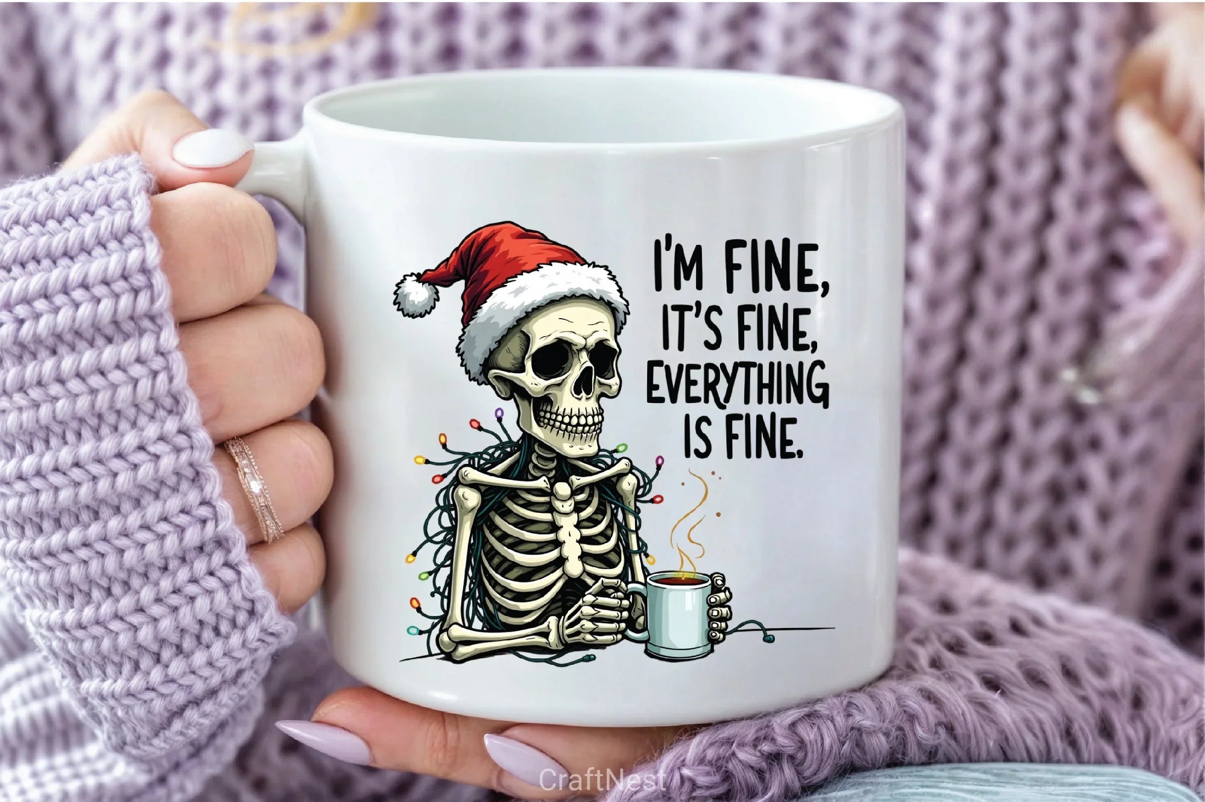 I'm Fine It's Christmas Clipart Bundle - CraftNest - Digital Crafting and Art