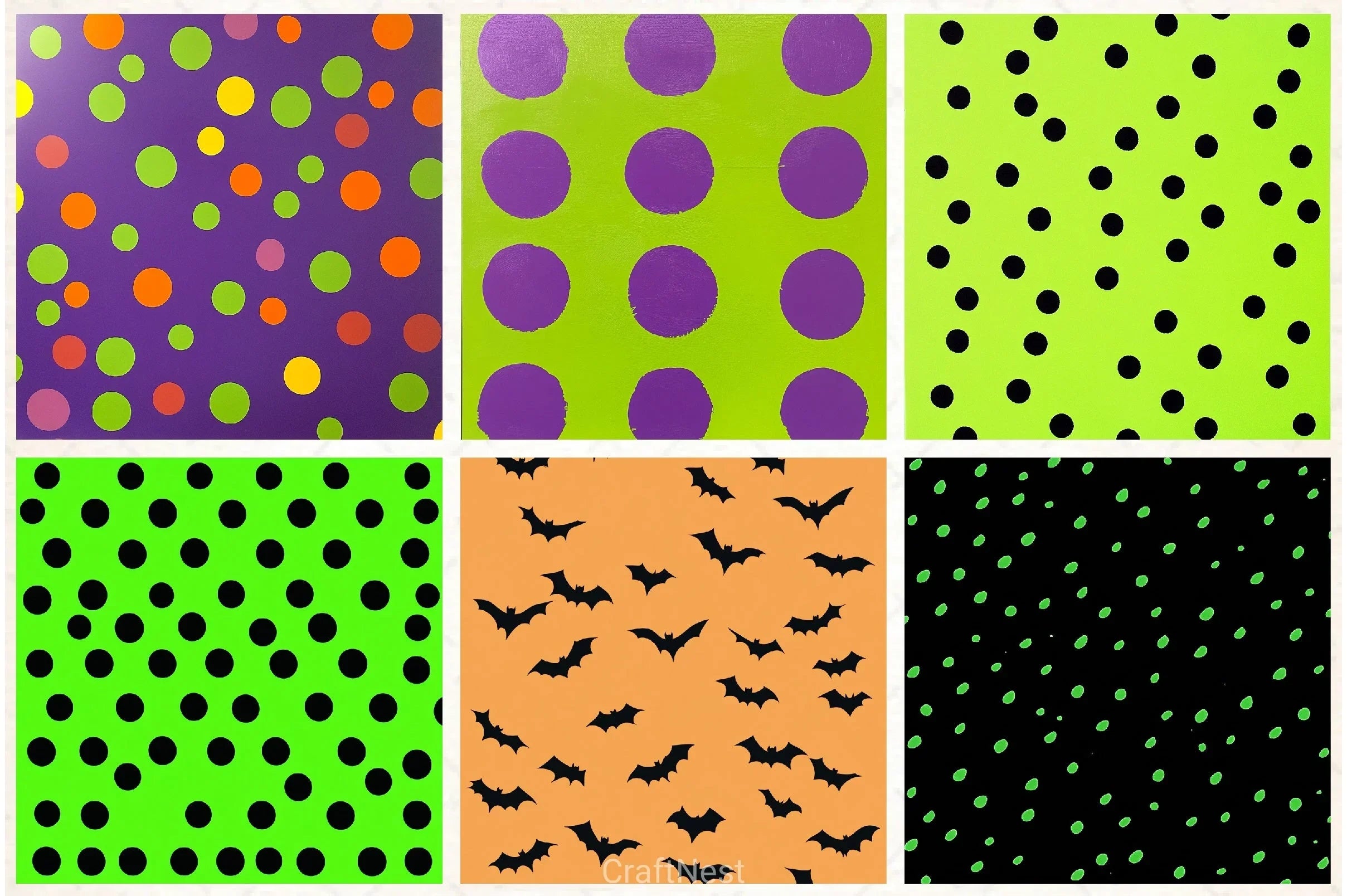 Halloween Digital Paper Set - CraftNest - Digital Crafting and Art