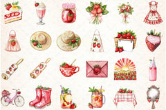Strawberry Cottage Clipart Bundle - CraftNest - Digital Crafting and Art