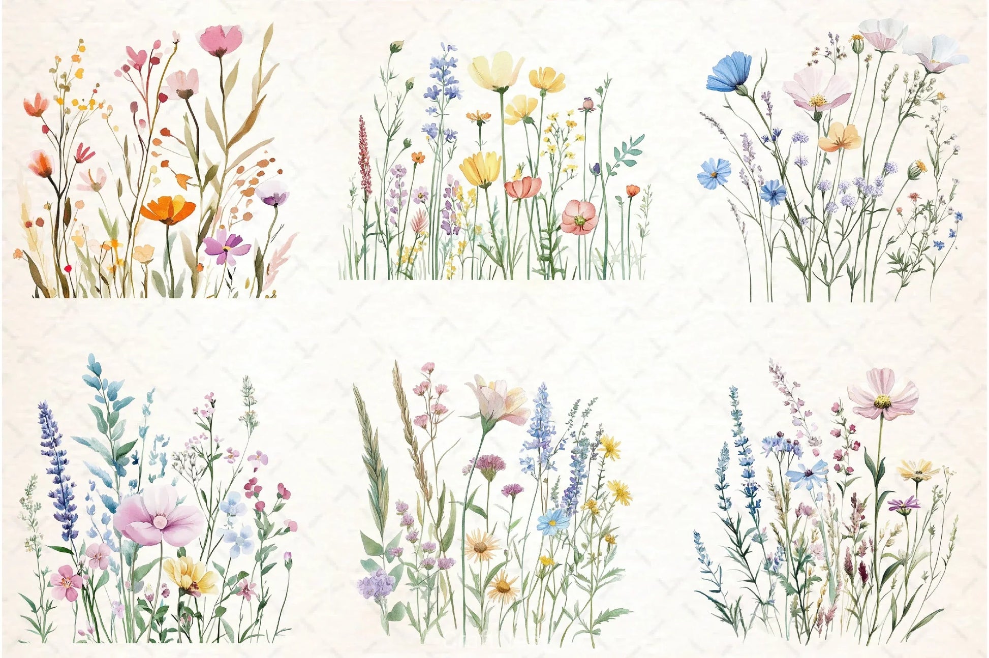 Wildflower Meadow Clipart Bundle - CraftNest - Digital Crafting and Art