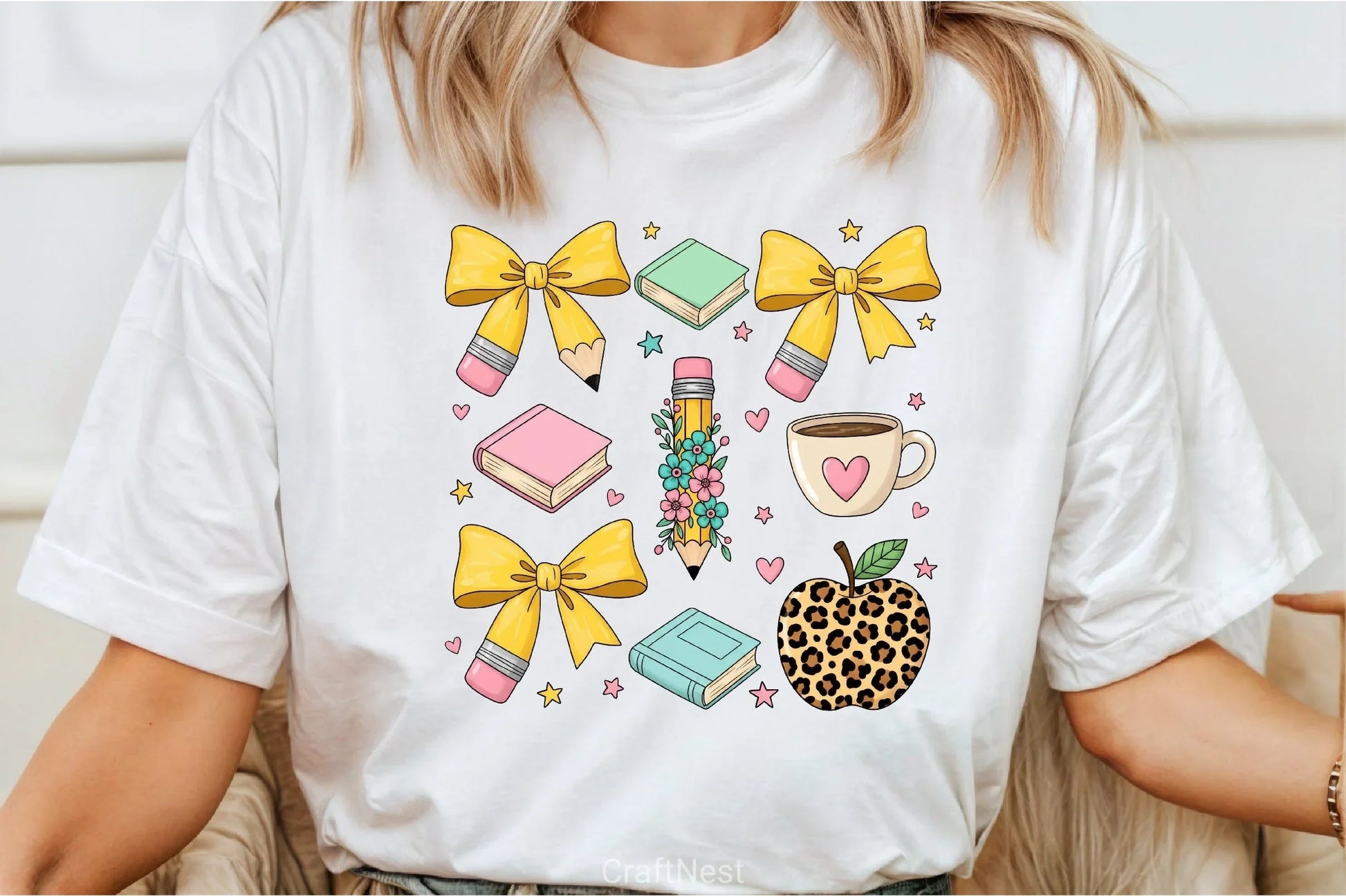 Back to School Teacher Bow Clipart Bundle - CraftNest - Digital Crafting and Art