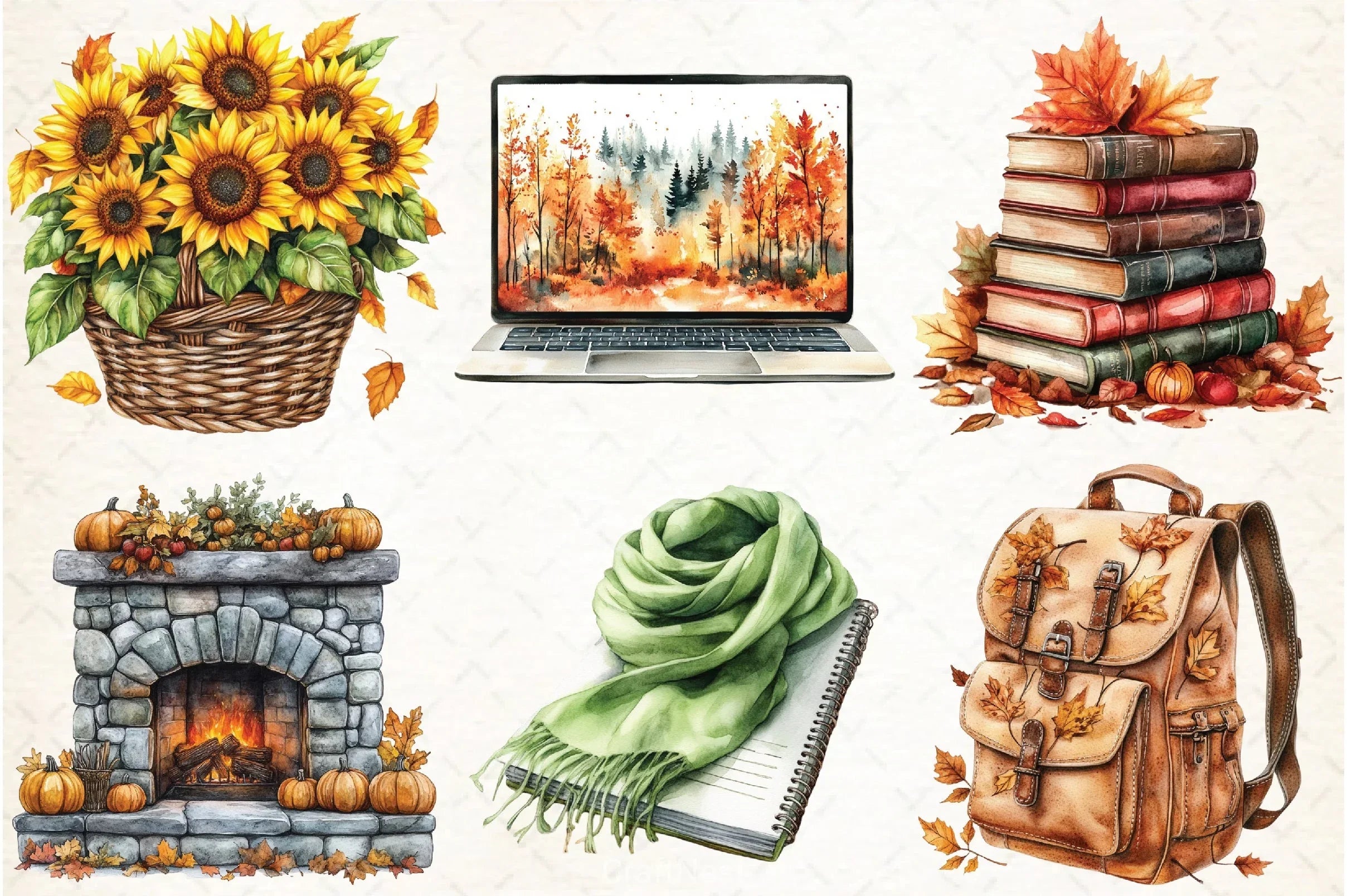 Autumn Clipart Bundle 12 - CraftNest - Digital Crafting and Art