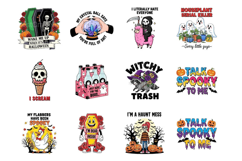 Sarcastic Halloween Clipart Bundle - CraftNest - Digital Crafting and Art