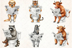 Quirky Animals Clipart Bundle - CraftNest - Digital Crafting and Art