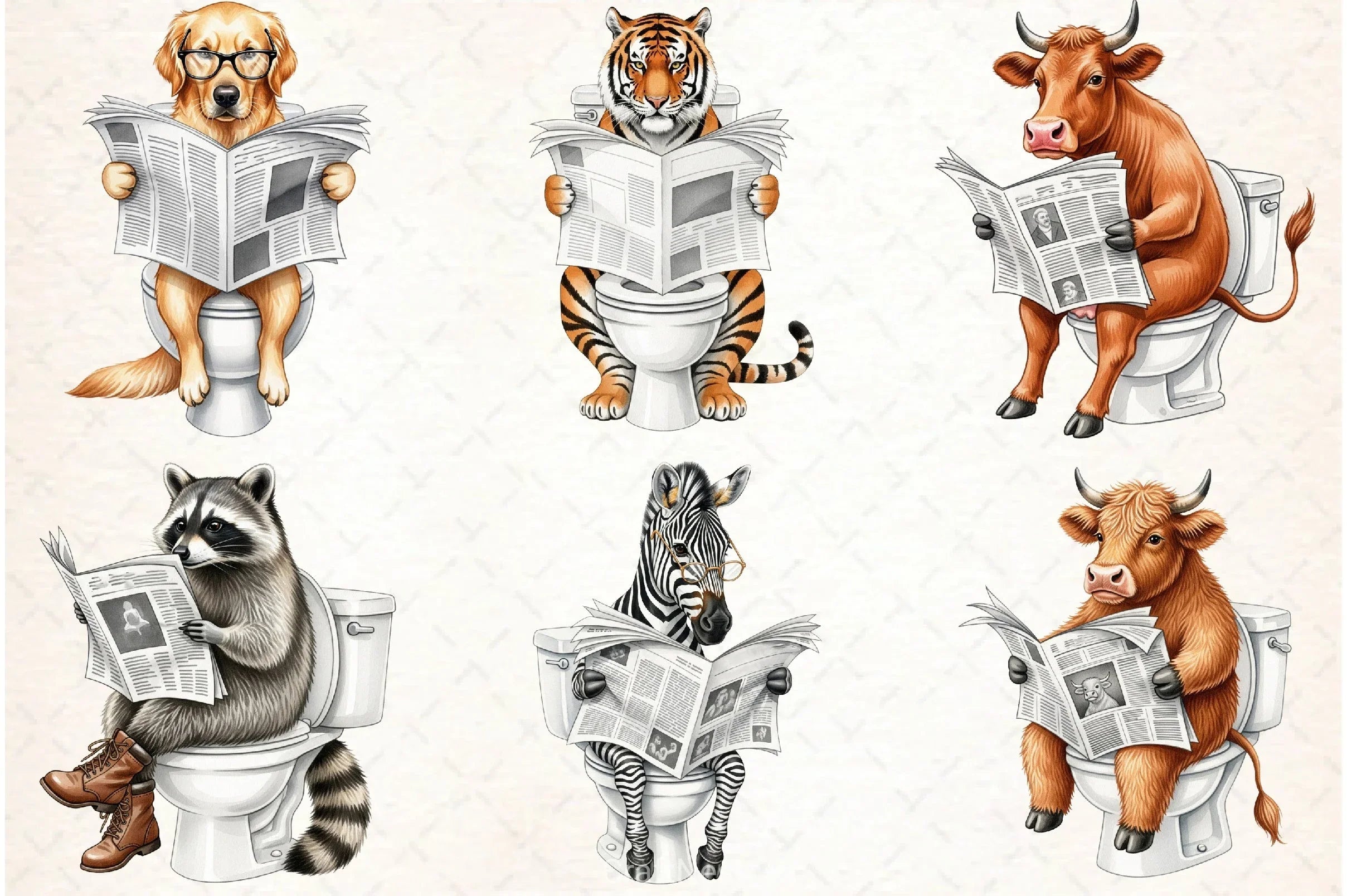 Quirky Animals Clipart Bundle - CraftNest - Digital Crafting and Art