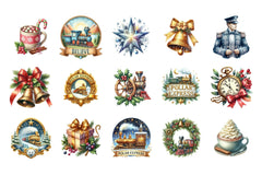 Polar Express Digital Download: Funny Christmas Clip Art & North Pole Magic Bundle - CraftNest - Digital Crafting and Art