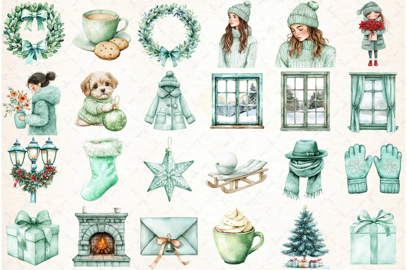Christmas Wishes Clipart Bundle - CraftNest - Digital Crafting and Art