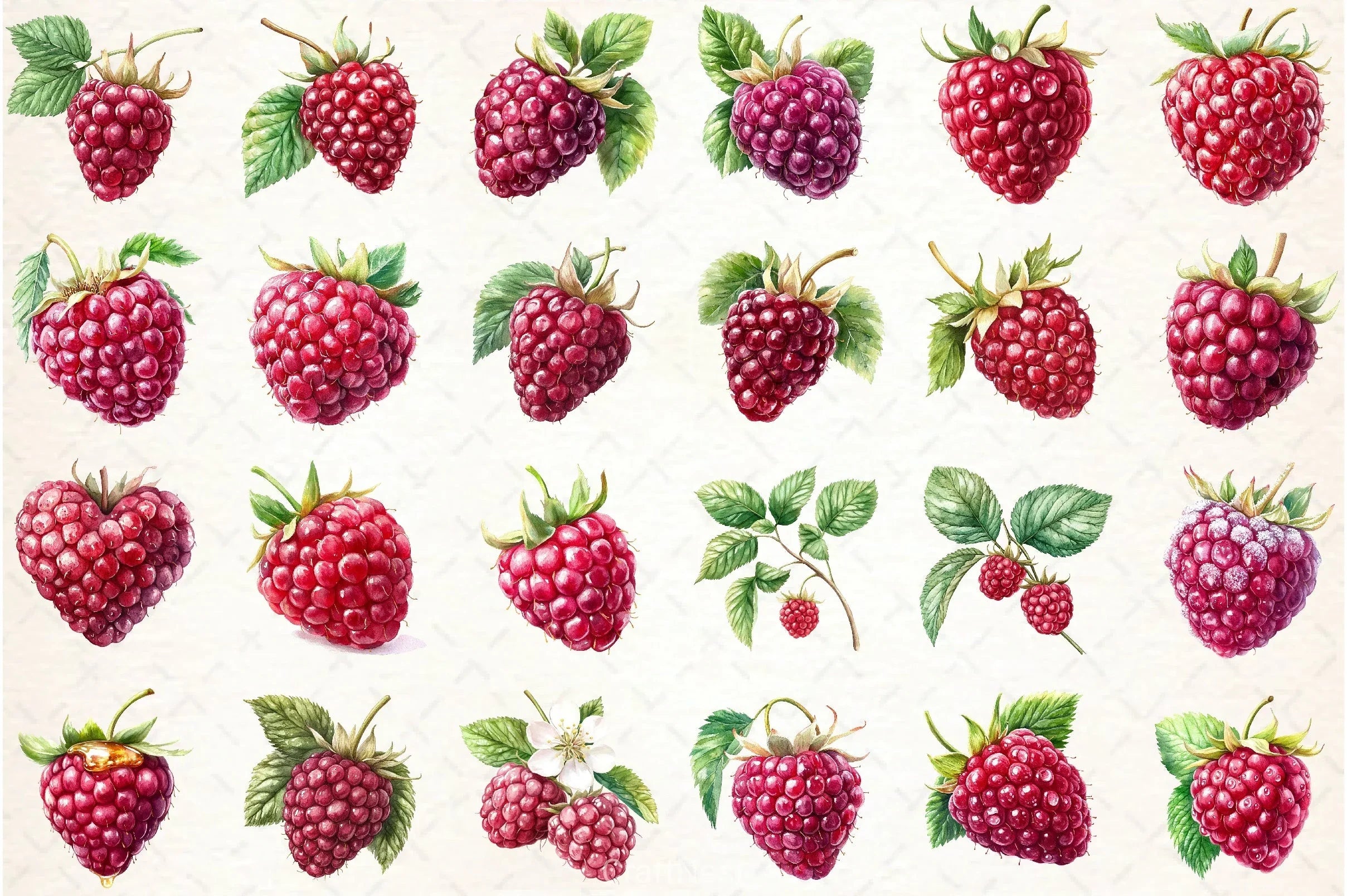 Raspberry Clipart Bundle 52 - CraftNest - Digital Crafting and Art