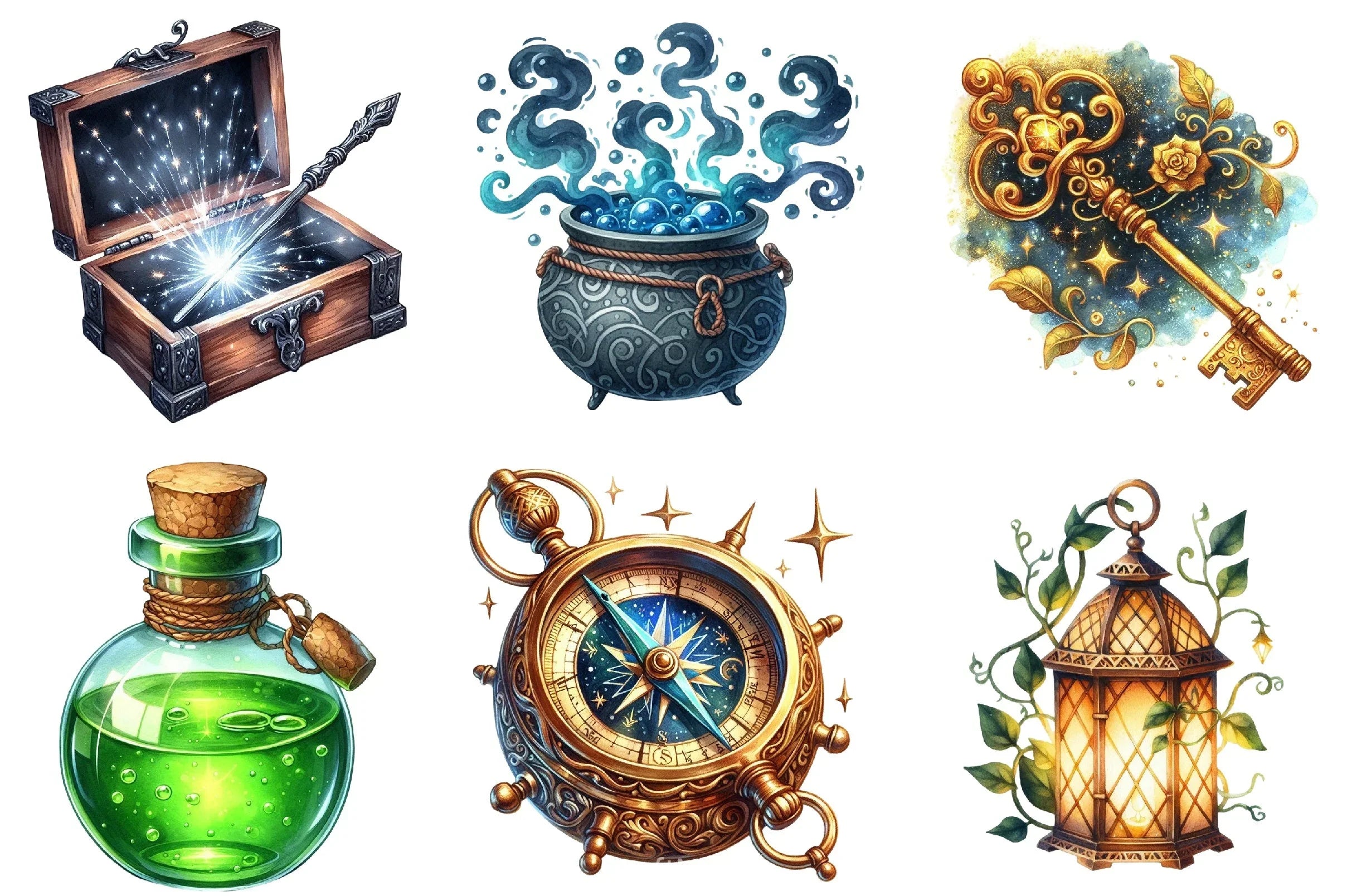 Cute Magic School Clipart Bundle - CraftNest - Digital Crafting and Art