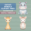 Safari Animals Nursery Clipart Bundle