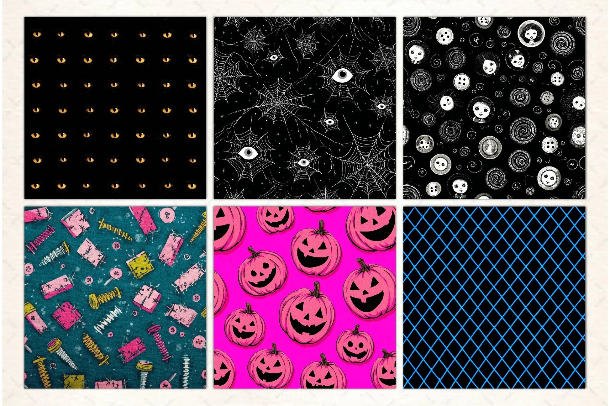 Nightmare Halloween Digital Paper - CraftNest - Digital Crafting and Art