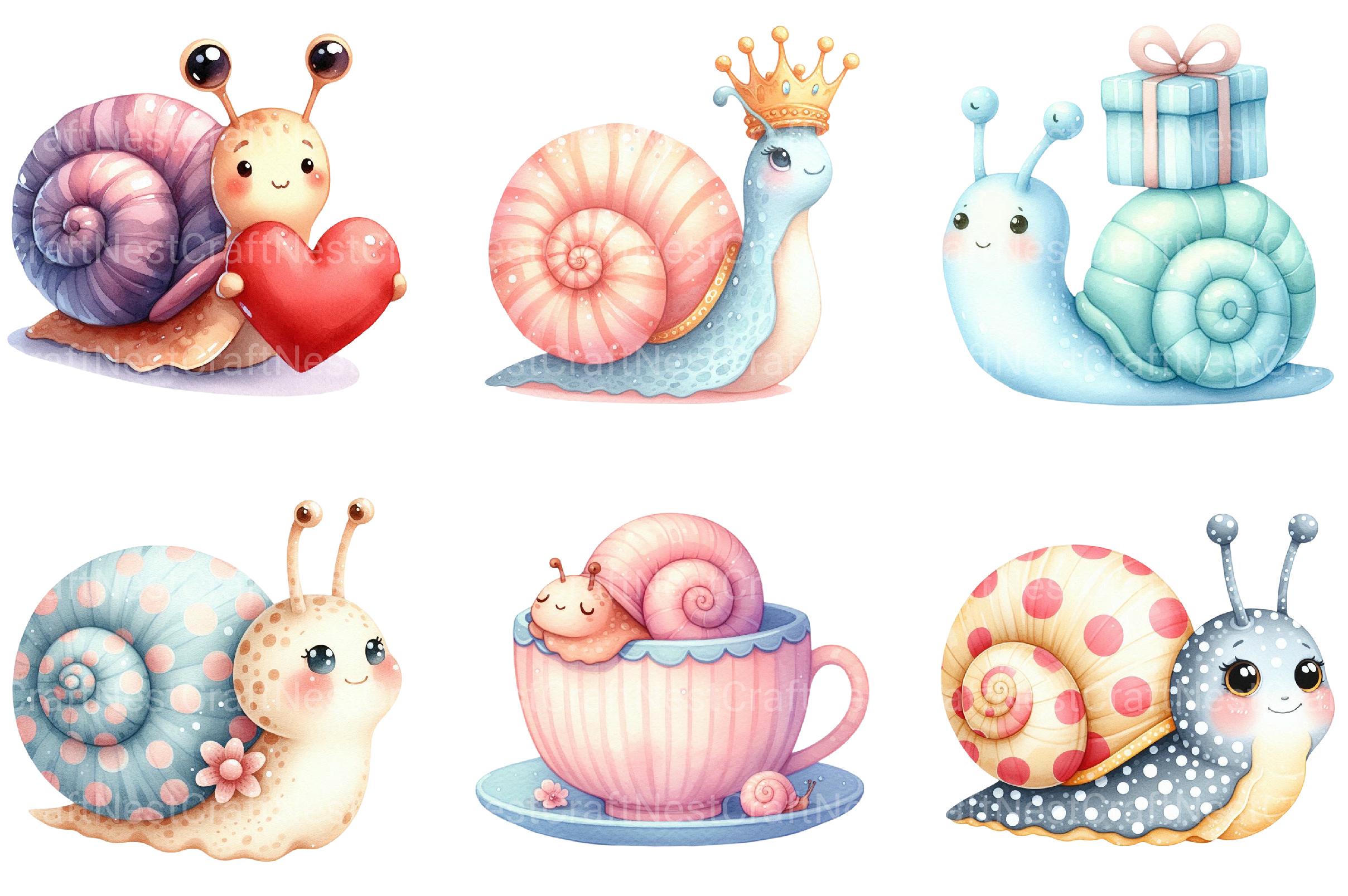 Cute Snail Clipart