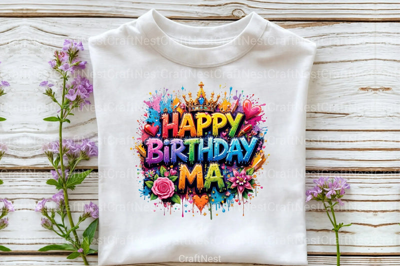 Happy Birthday Ma Clipart Bundle 3 - CraftNest - Digital Crafting and Art