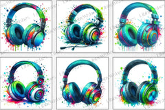 Dynamic Game Headphone Clipart Bundle - CraftNest - Digital Crafting and Art