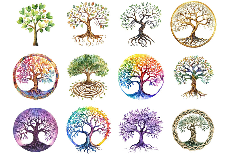 Sacred Tree of Life Clipart Bundle - CraftNest - Digital Crafting and Art