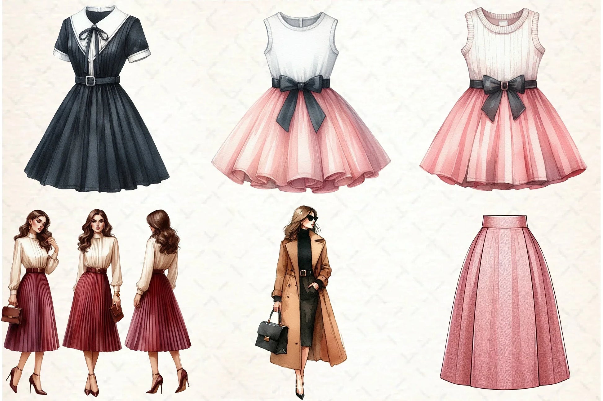 Fashion Classy Woman Clipart Bundle - CraftNest - Digital Crafting and Art