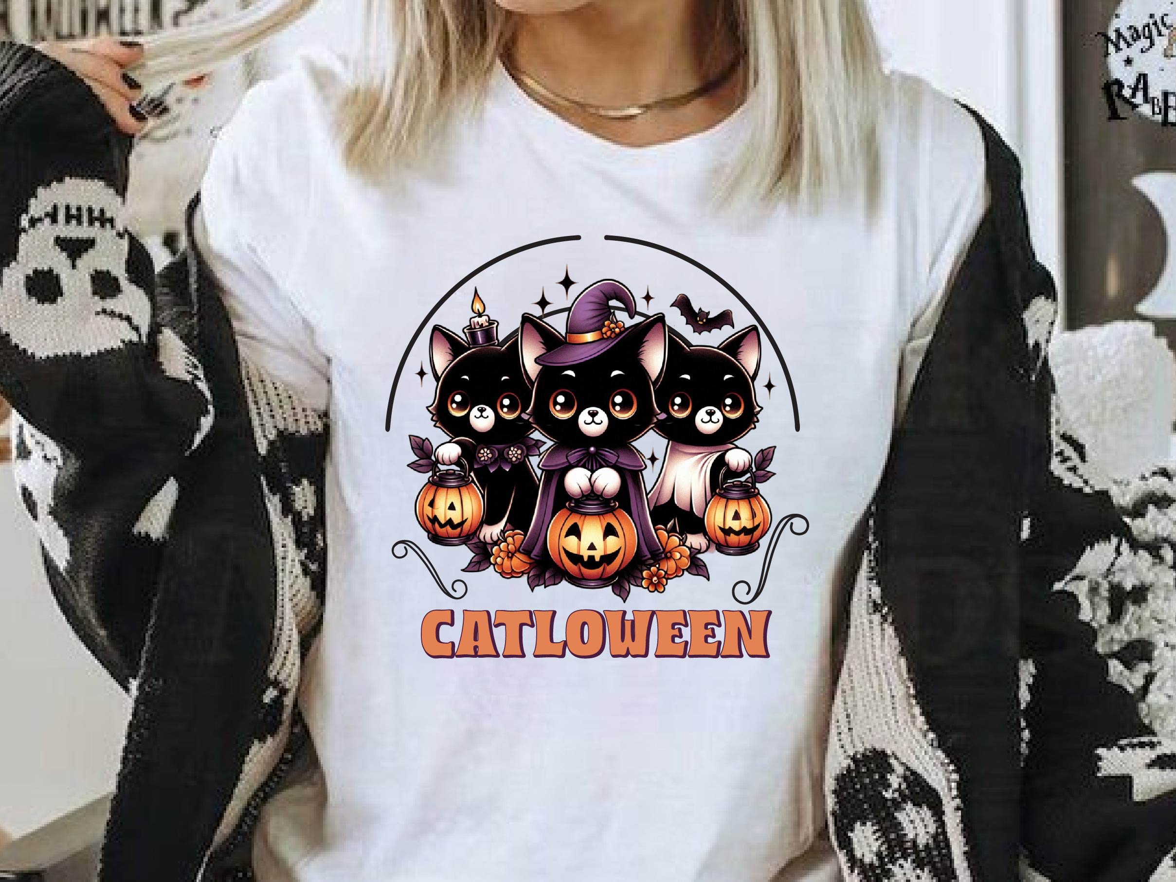 Catloween Halloween Clipart Bundle