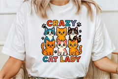 Funny Crazy Cat Lady Clipart Bundle - CraftNest - Digital Crafting and Art