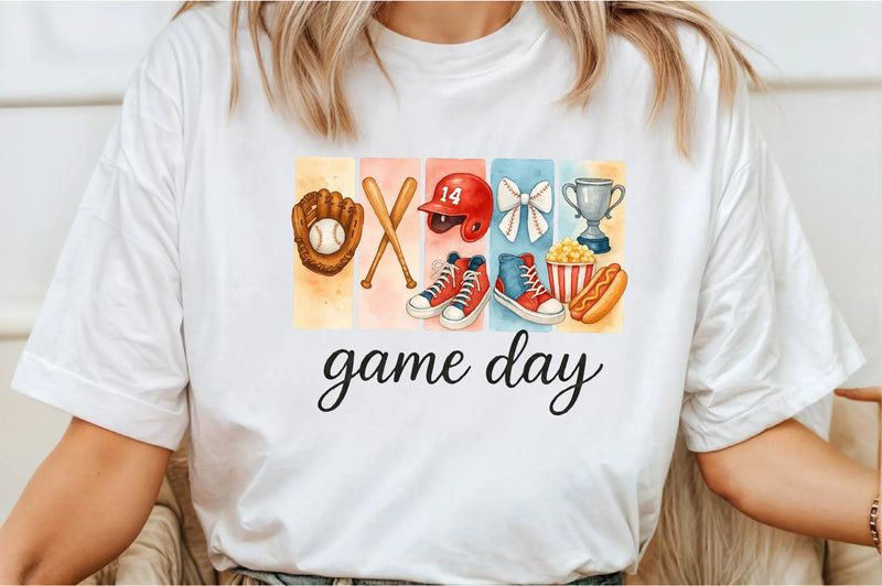 Brushstroke Baseball Game Day Clipart Bundle - CraftNest - Digital Crafting and Art