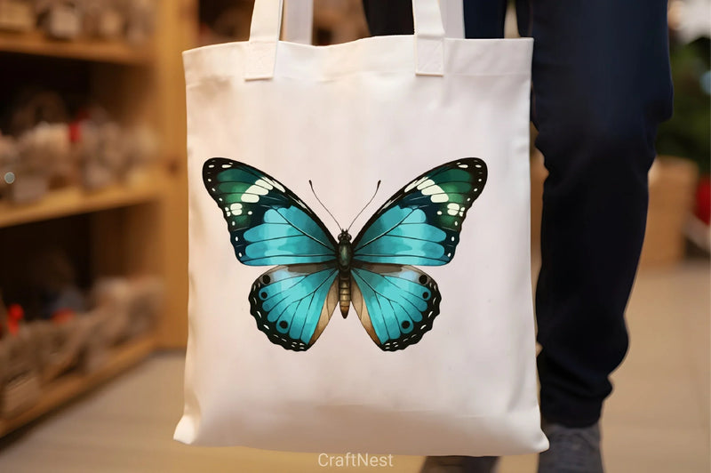 Colorful Butterfly Clipart Bundle - CraftNest - Digital Crafting and Art