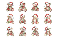 Patchwork Teddy Bear Clipart Bundle - CraftNest - Digital Crafting and Art