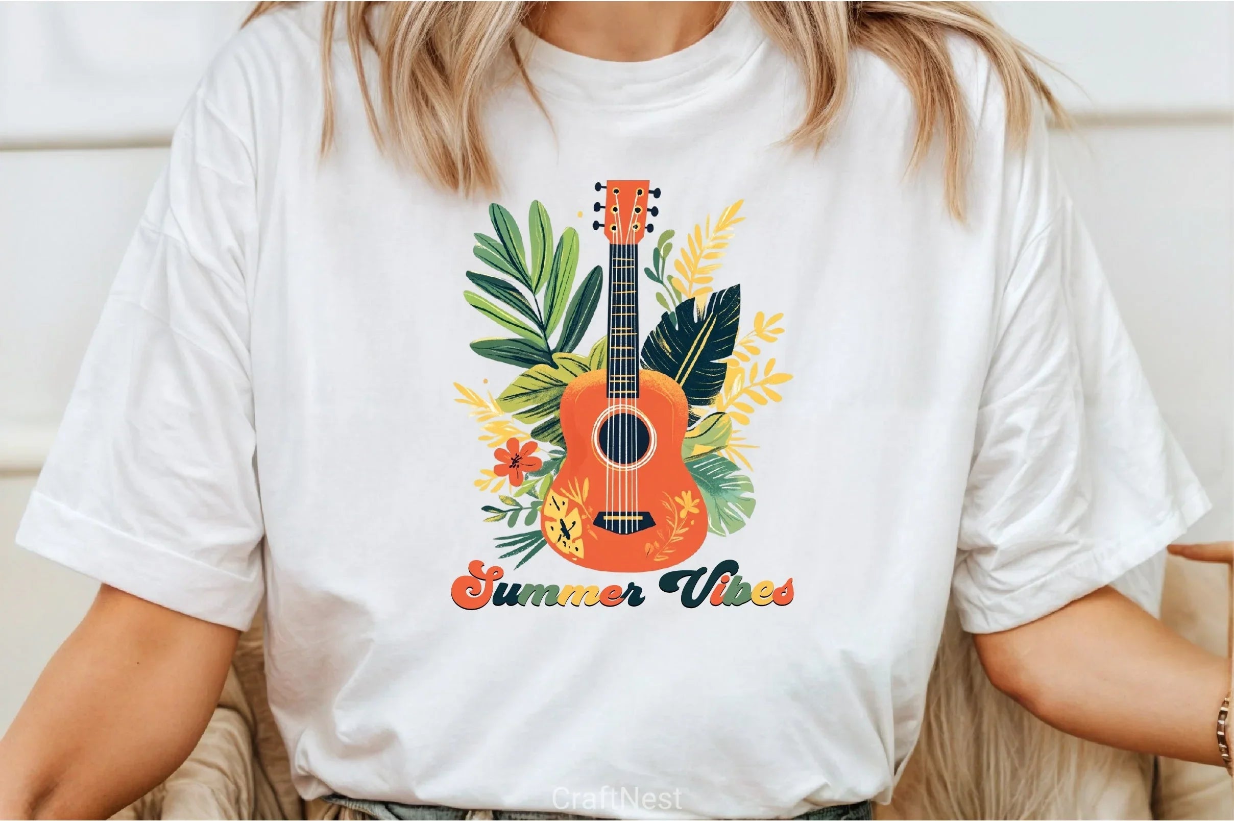 Summer Vibes Guitar Clipart Bundle 1 - CraftNest - Digital Crafting and Art
