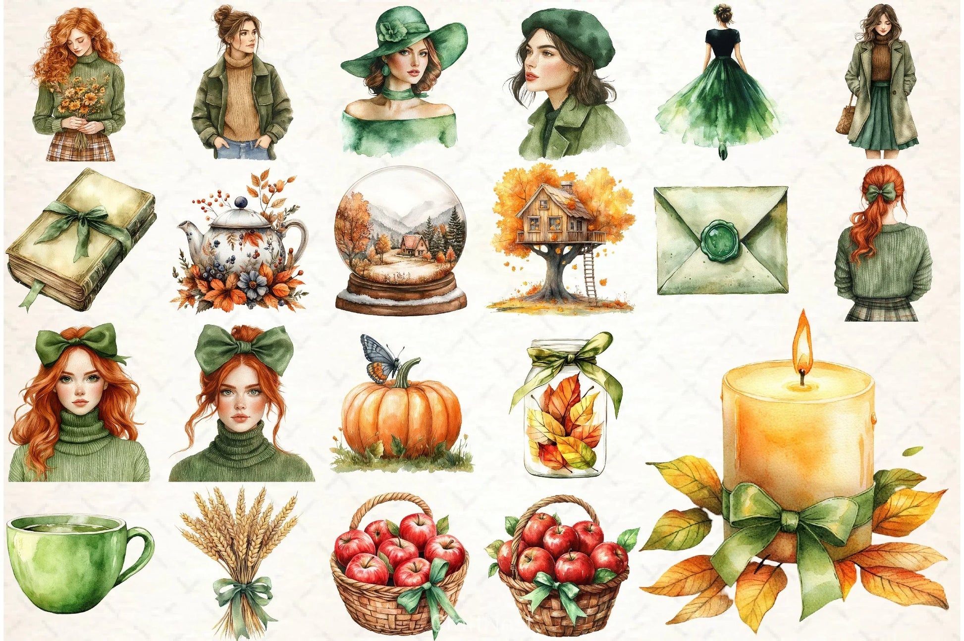 Welcome Fall Clipart Bundle - CraftNest - Digital Crafting and Art