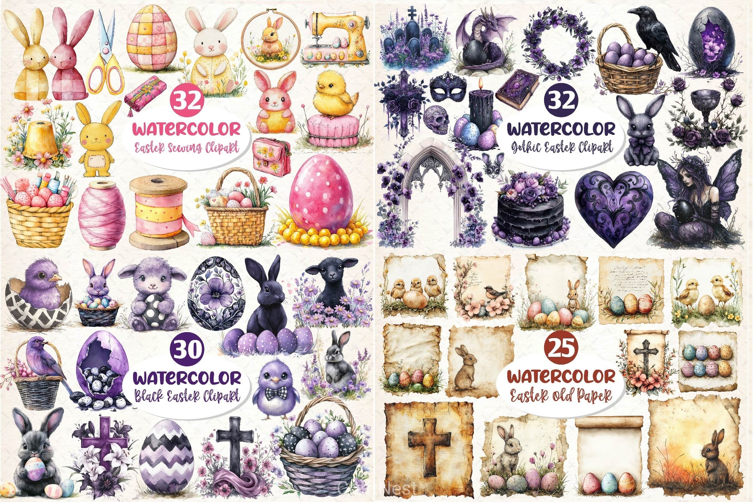 Happy Easter Huge SVG Bundle