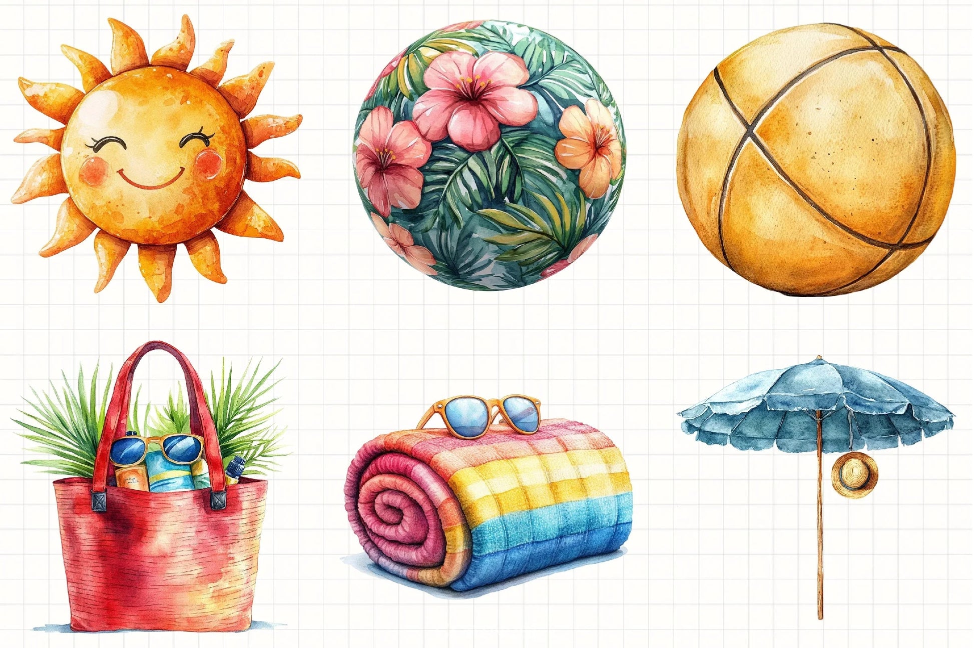 Summer Vacation Clipart Bundle 3 - CraftNest - Digital Crafting and Art