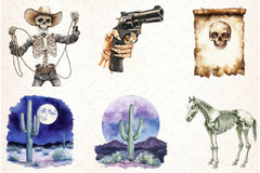 Western Gothic Clipart Bundle - CraftNest - Digital Crafting and Art