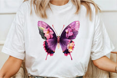 Purple Butterfly Clipart Bundle - CraftNest - Digital Crafting and Art