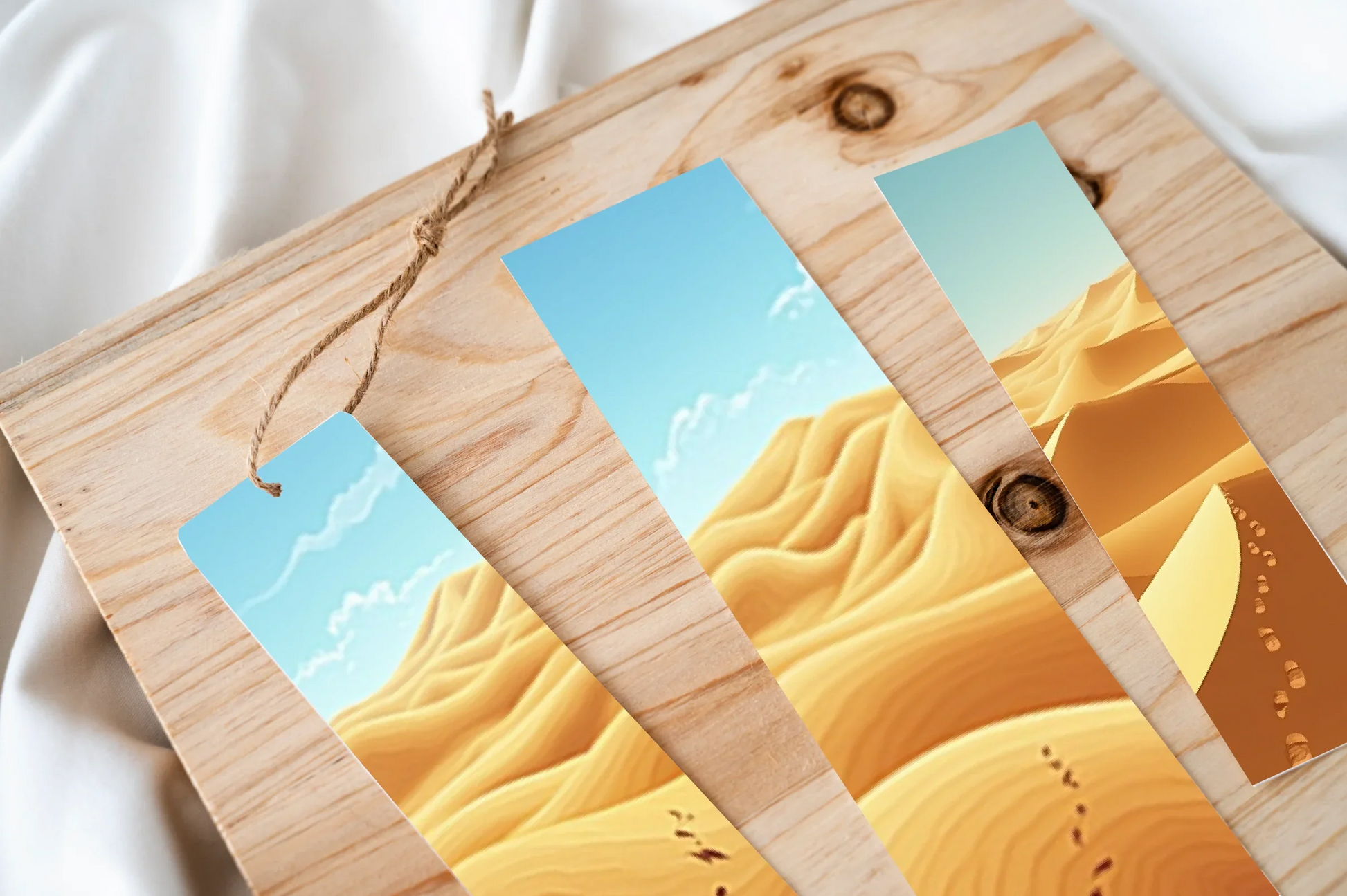 Golden Sand Dunes Bookmark Journal - CraftNest - Digital Crafting and Art