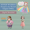Super Weirdo Clipart Bundle