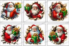 Christmas Santa Clipart Bundle 4 - CraftNest - Digital Crafting and Art