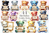 Birthday Teddy Bear Clipart Bundle 2