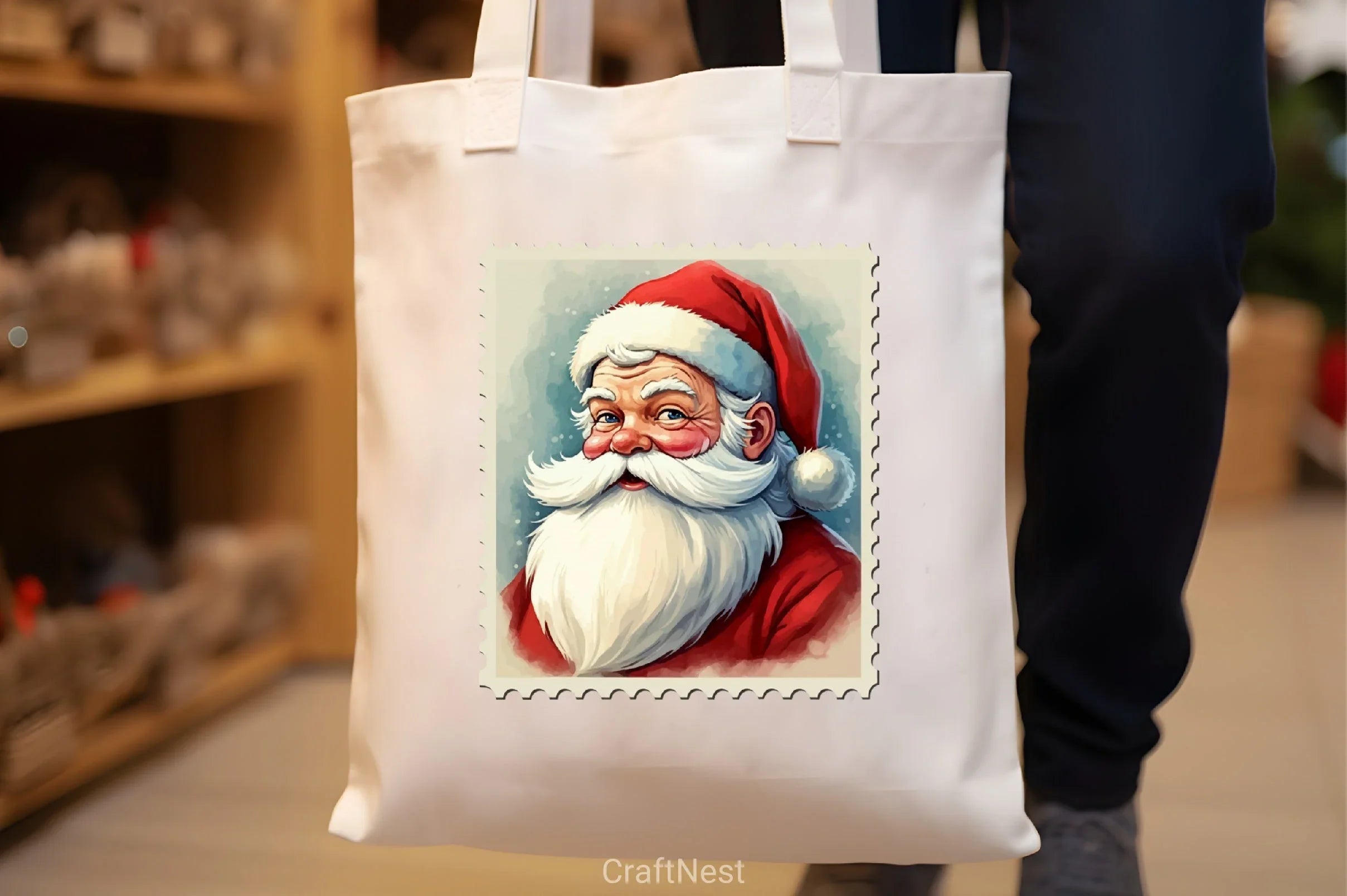 Santa Claus Stamp Clipart Bundle - CraftNest - Digital Crafting and Art