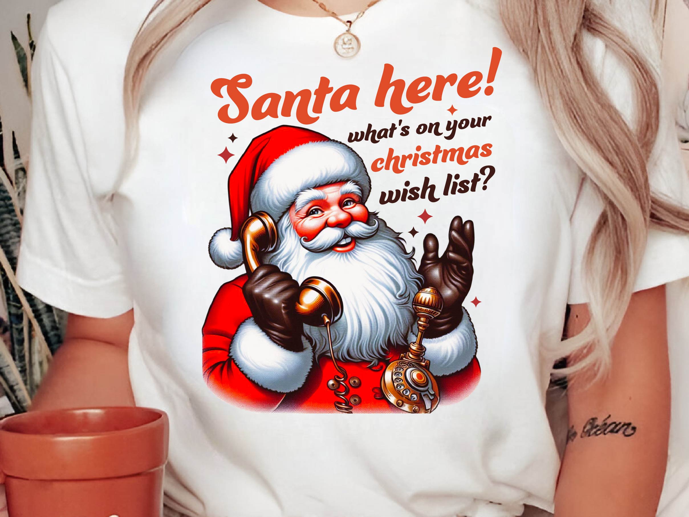 Vintage Christmas Santa Clipart Bundle 1