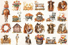 Autumn Farm Clipart Bundle - CraftNest - Digital Crafting and Art