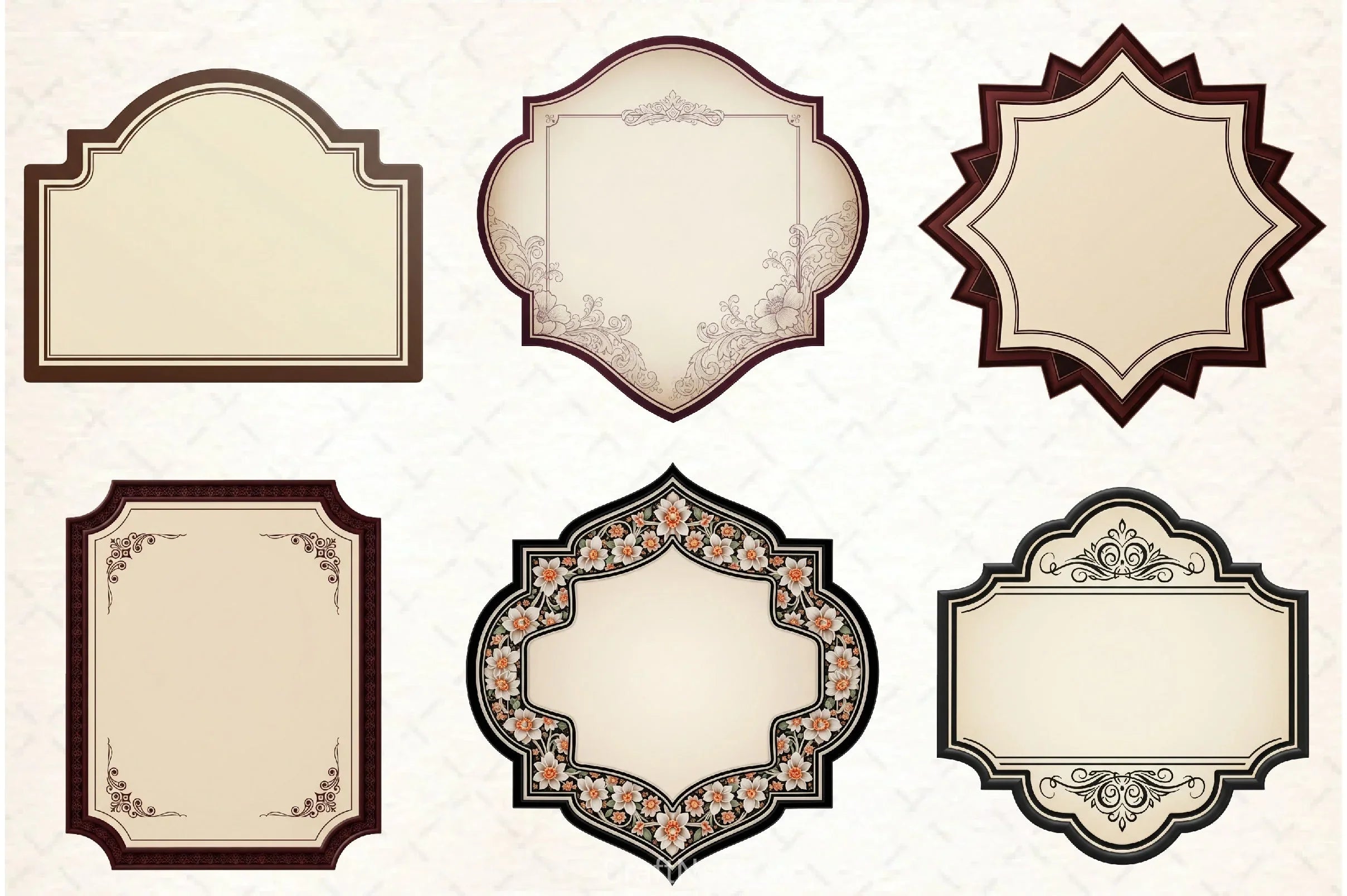 Vintage Label Clipart Bundle - CraftNest - Digital Crafting and Art